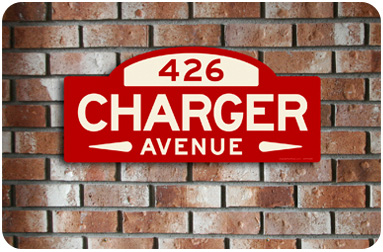 Charger Street Sign