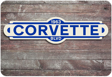 Corvette Street Sign